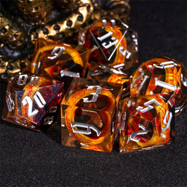 Handmade Ring Sharp edge dice