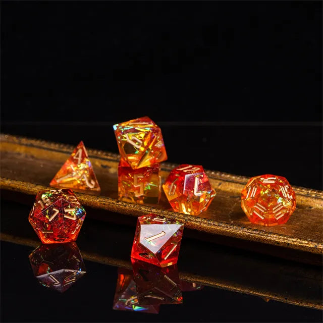 Sharp edge dice Flame!