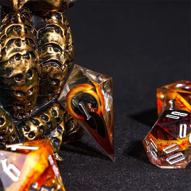 Handmade Ring Sharp edge dice