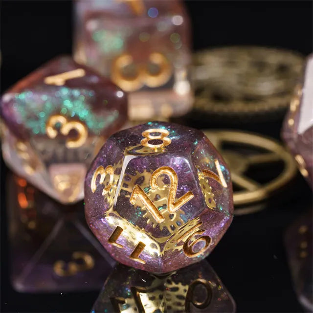 Gearwheel dice set