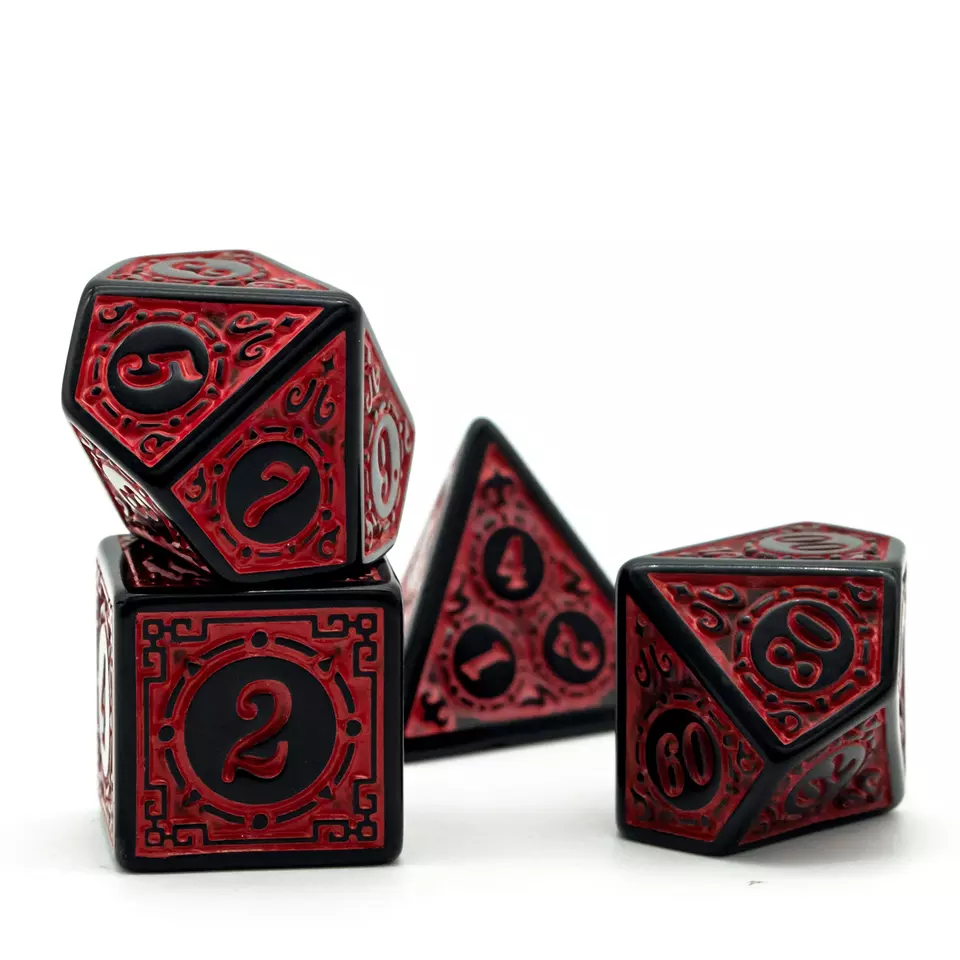 Polydice set met gratis luxe leren dice bag