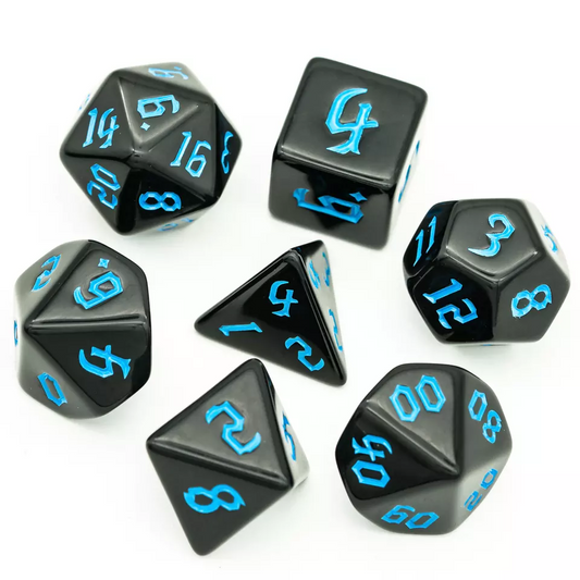 Polydice set Blauw