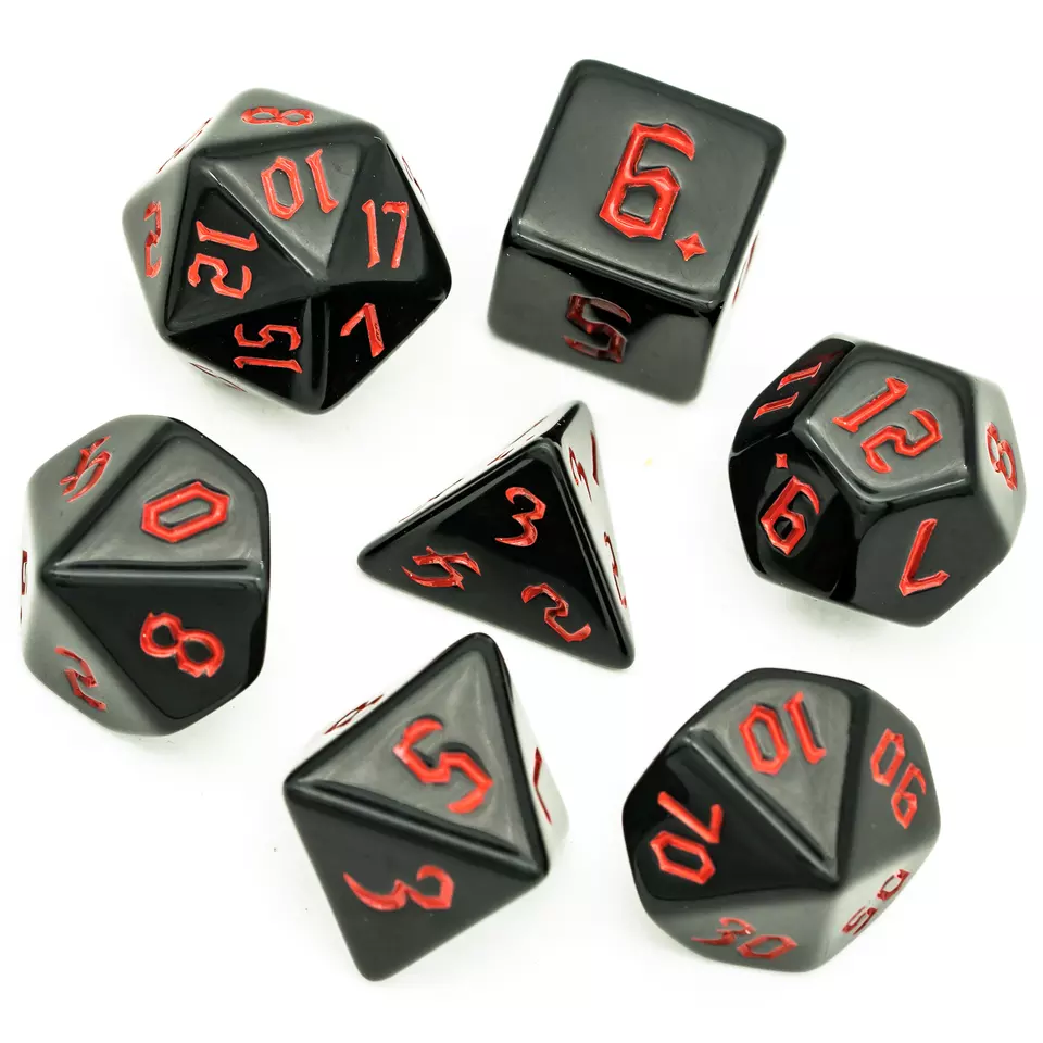 Polydice set Rood