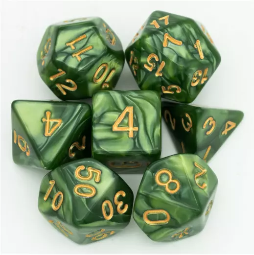 Polydice set Groen