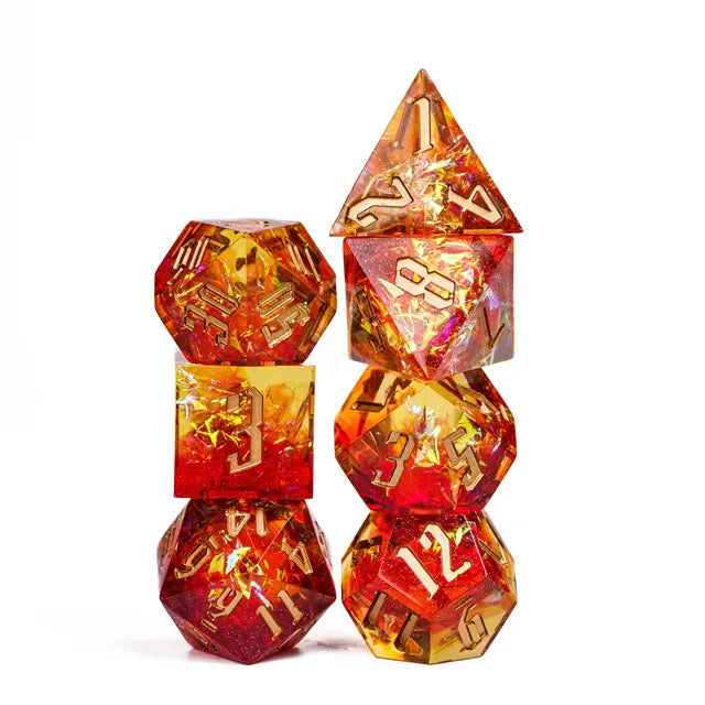 Sharp edge dice Flame!