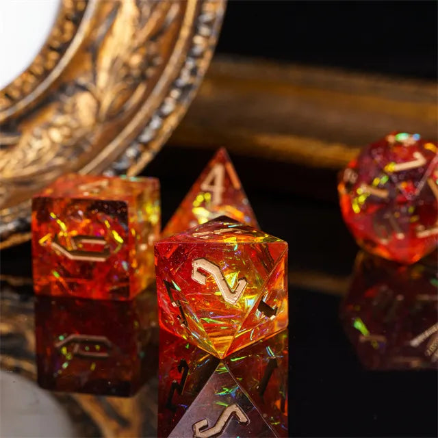 Sharp edge dice Flame!