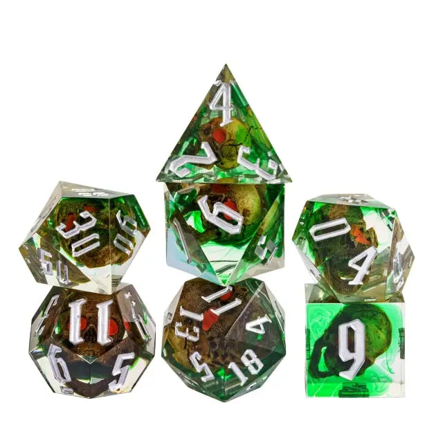 Sharp edge Red Eye Skull dice