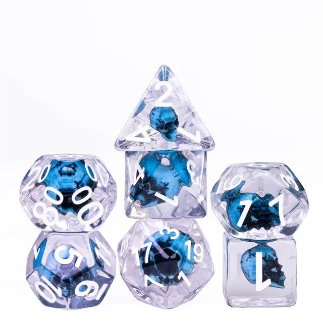 Skull head dice set