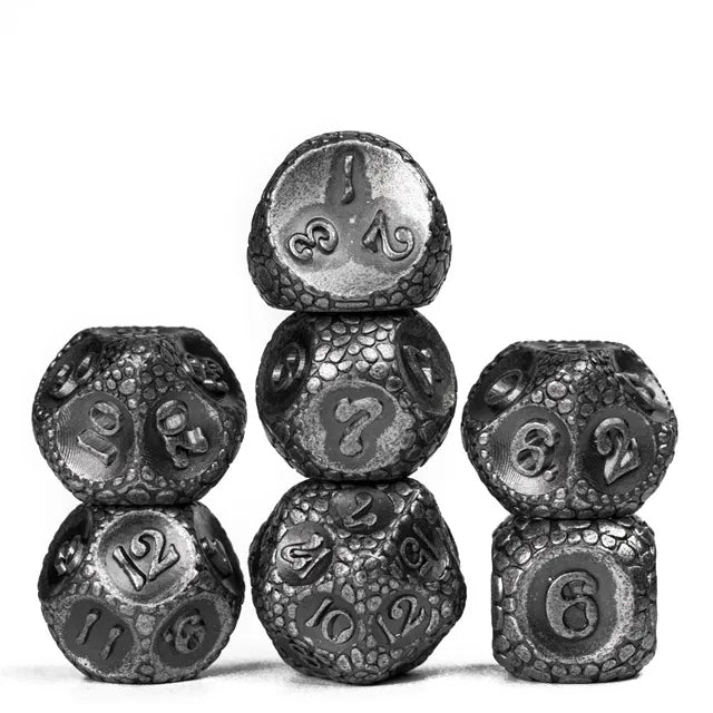 Barrel plating Metal dice set