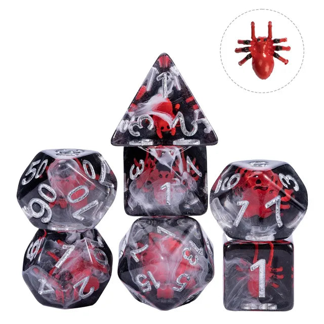 Spinnen dice set