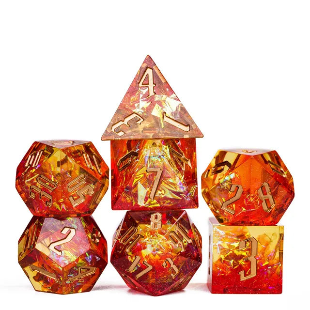 Sharp edge dice Flame!