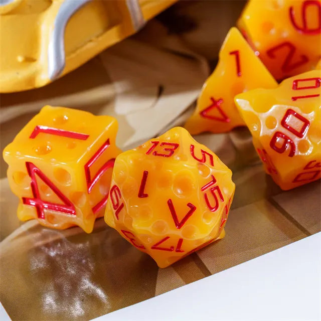 DND dice close up