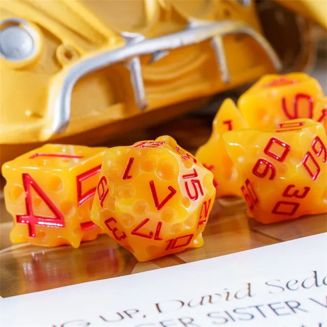 DND dice close up