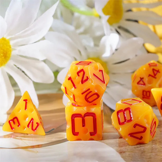 DND dice close up