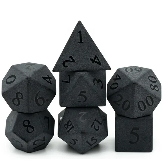 zwarte Obsidian gemstone dice