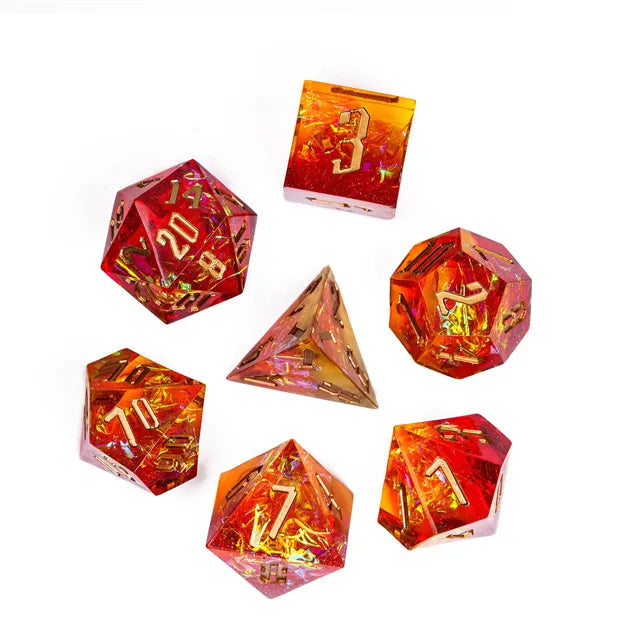 Sharp edge dice Flame!